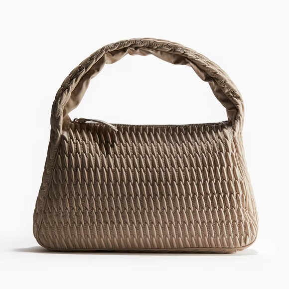 H&M Handbags - H&M Beige Quilted Shoulder Bag/NWT